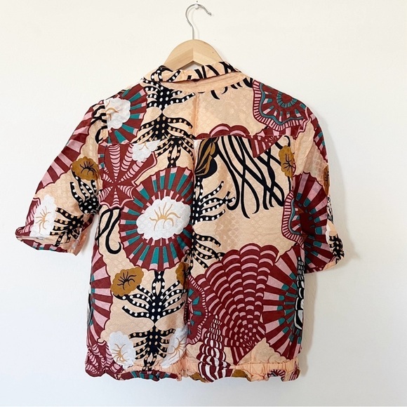 Scotch & Soda Sunray Viscose Printed Hawaiian Shirt Top - Picture 7 of 11